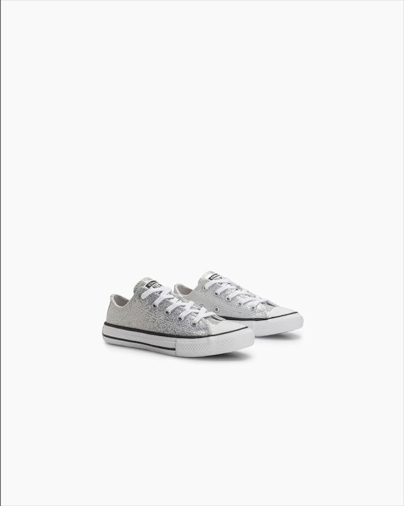 Tênis Juvenil Chuck Taylor All Star Holiday Cano Baixo Prata Prata 4
