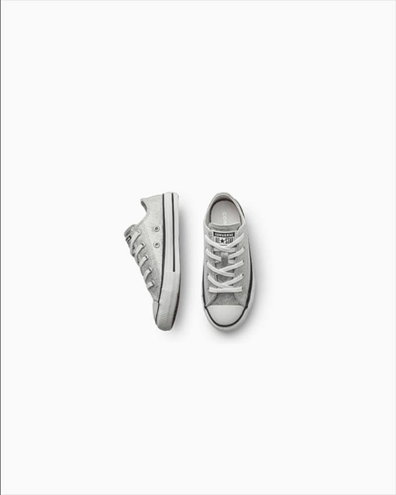 Tênis Juvenil Chuck Taylor All Star Holiday Cano Baixo Prata Prata 5