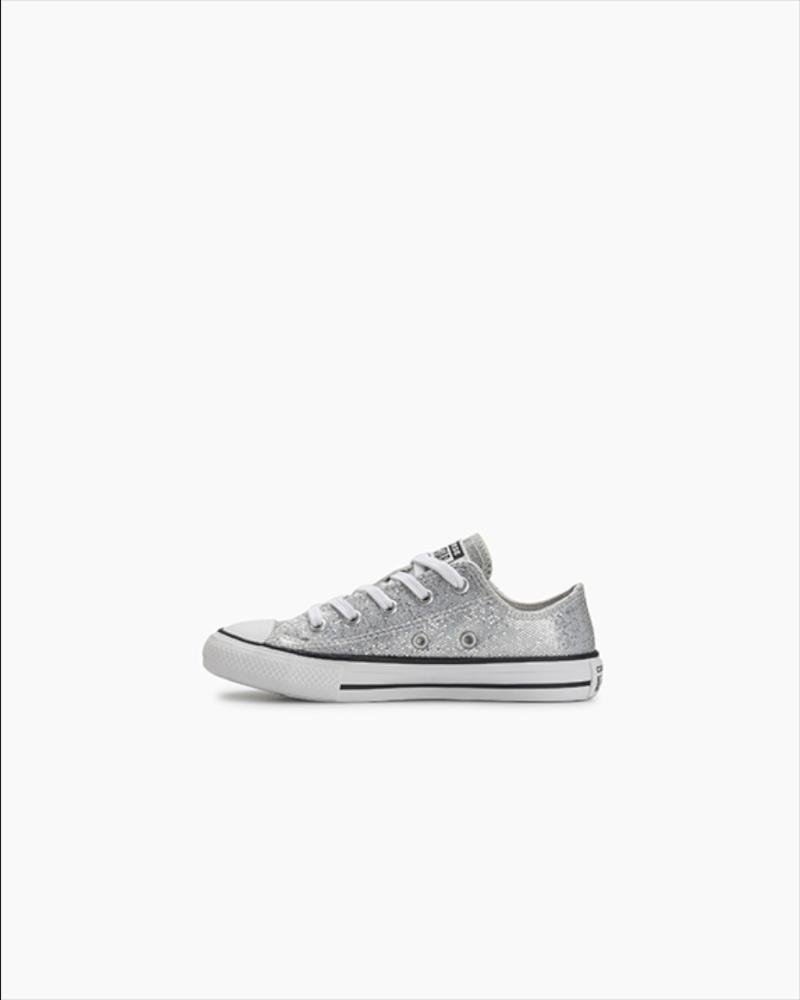 Tênis Juvenil Chuck Taylor All Star Holiday Cano Baixo Prata Prata 6