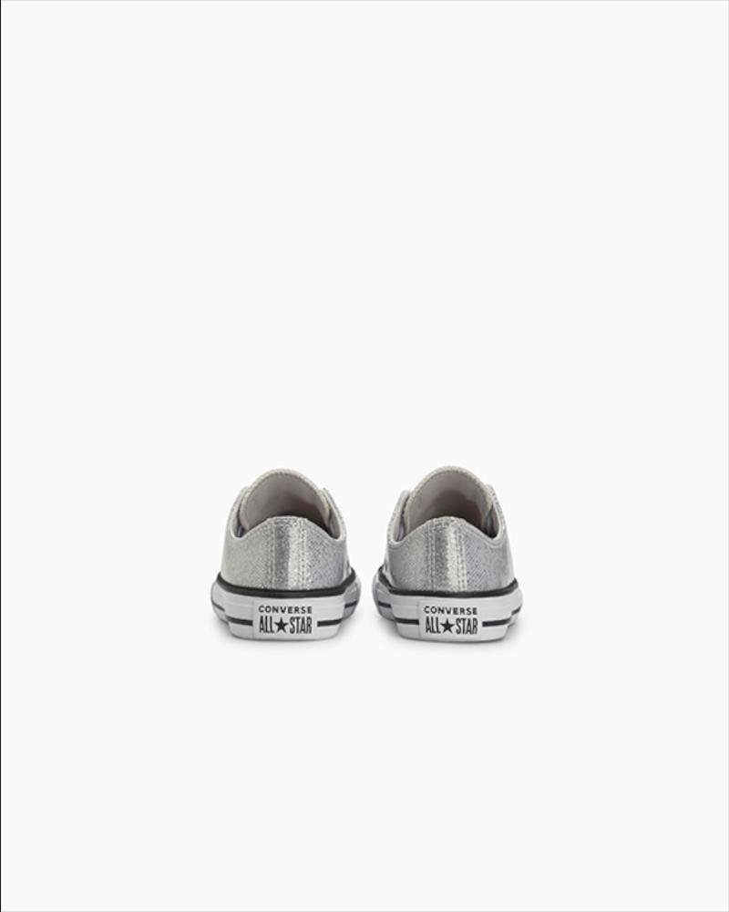 Tênis Juvenil Chuck Taylor All Star Holiday Cano Baixo Prata Prata 8