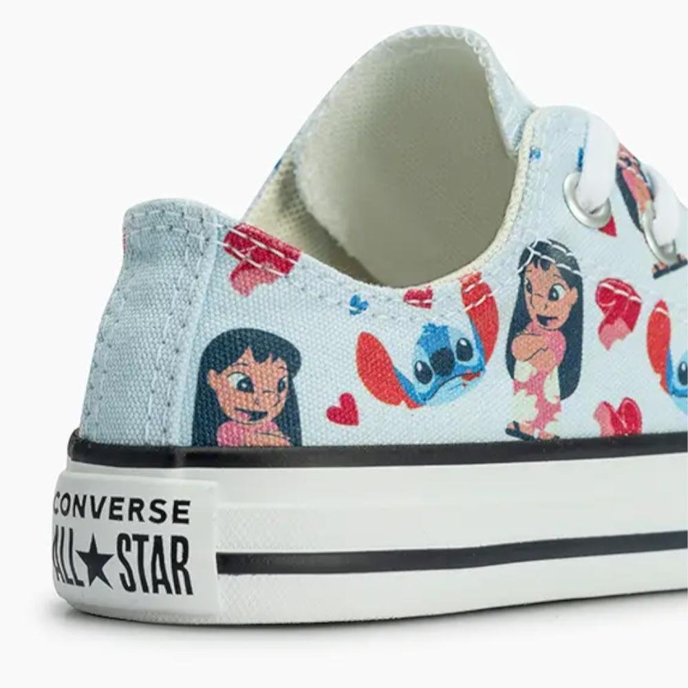 Tênis Juvenil Chuck Taylor All Star Stitch 2 Cano Baixo Azul Azul 2