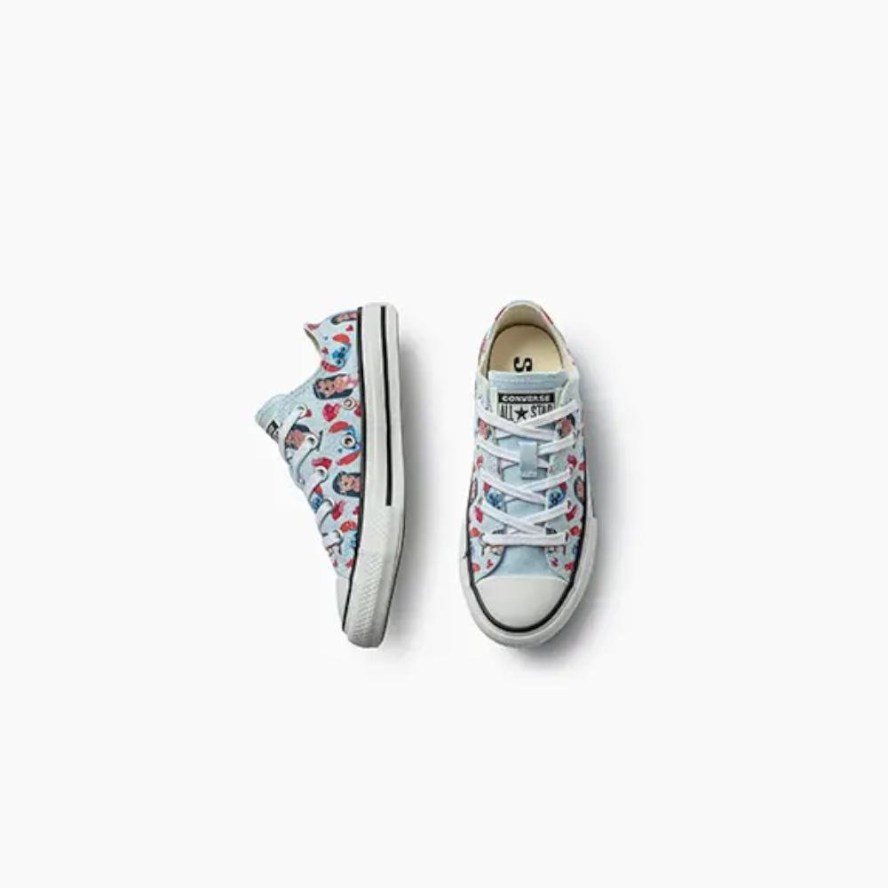 Tênis Juvenil Chuck Taylor All Star Stitch 2 Cano Baixo Azul Azul 4
