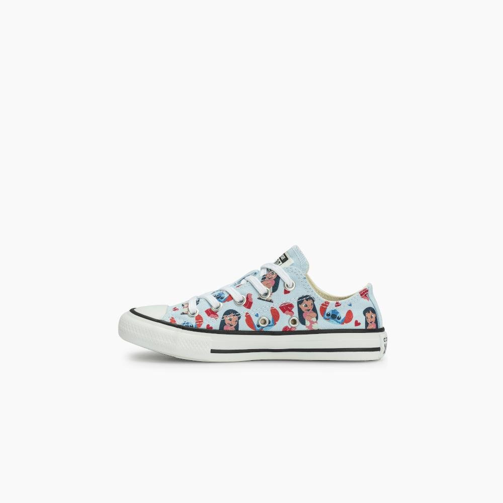 Tênis Juvenil Chuck Taylor All Star Stitch 2 Cano Baixo Azul Azul 5