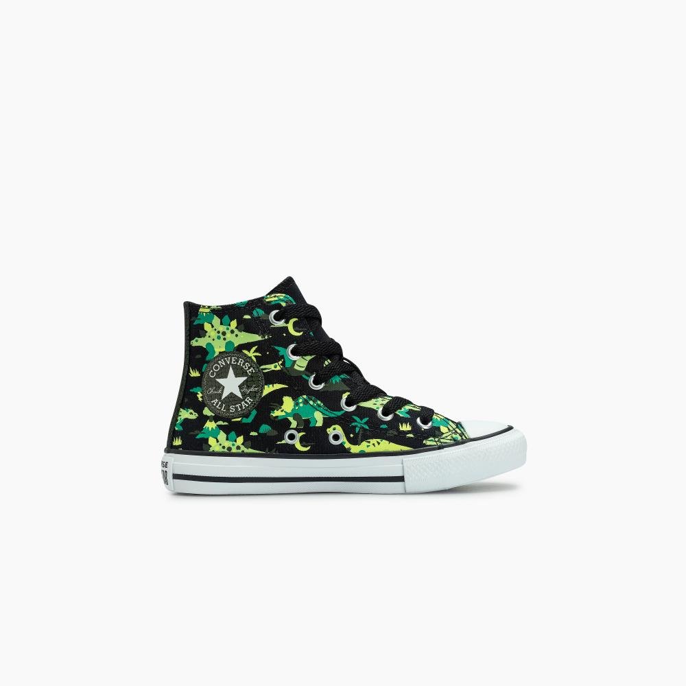Tênis Juvenil Chuck Taylor All Star Dino Cano Alto Preto