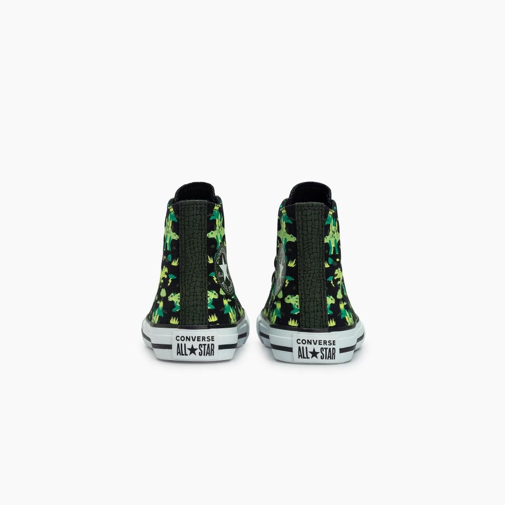 Tênis Juvenil Chuck Taylor All Star Dino Cano Alto Preto Preto 7