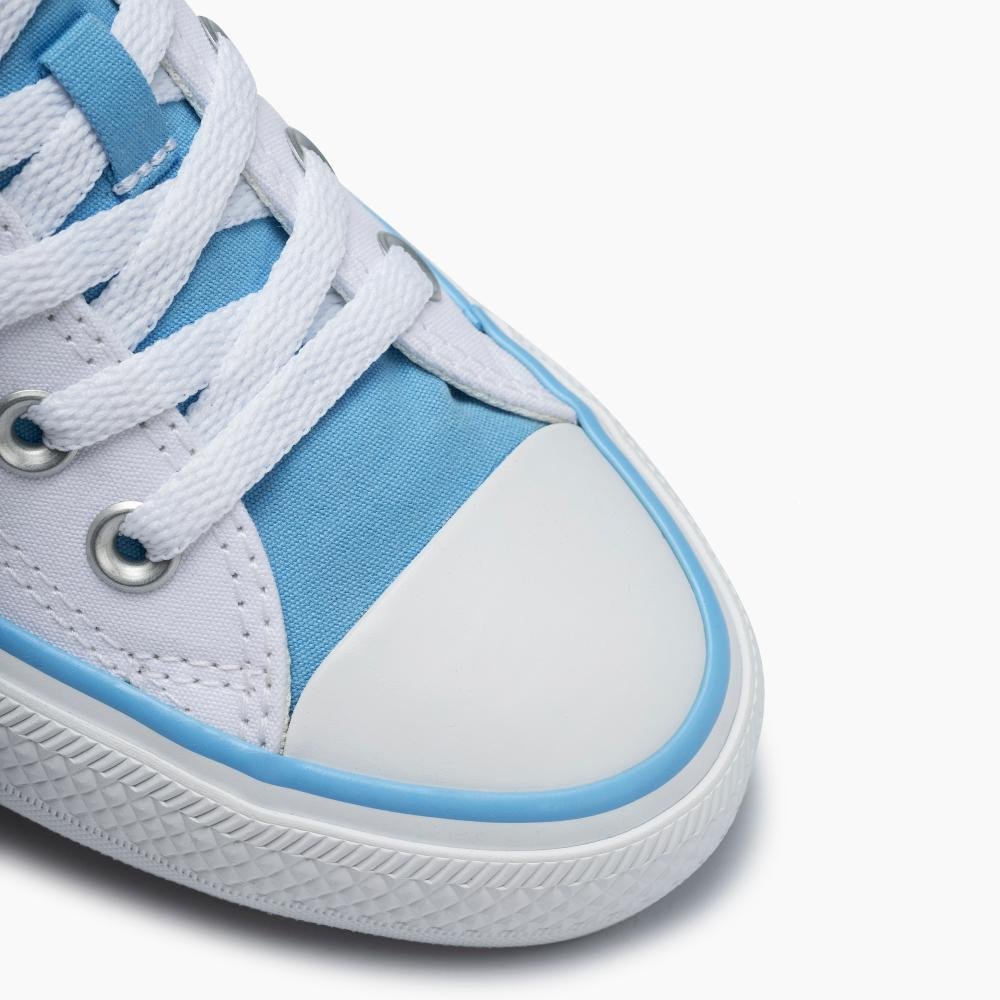 Tênis Juvenil Chuck Taylor All Star Stitch Cano Baixo Branco Branco 4