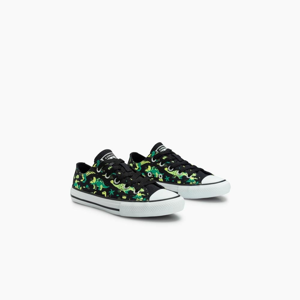 Tênis Juvenil Chuck Taylor All Star Dino Cano Baixo Preto Preto 2