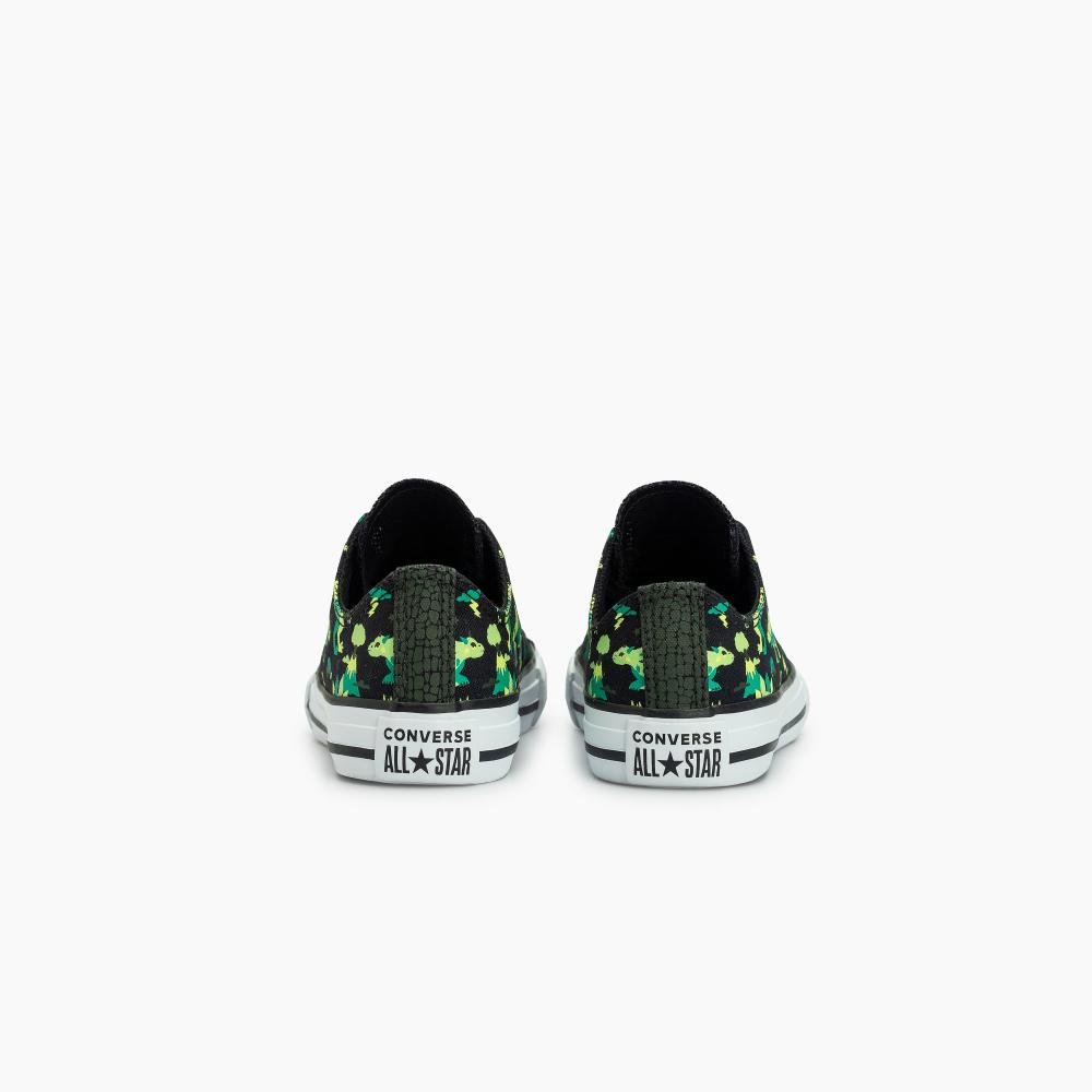 Tênis Juvenil Chuck Taylor All Star Dino Cano Baixo Preto Preto 7
