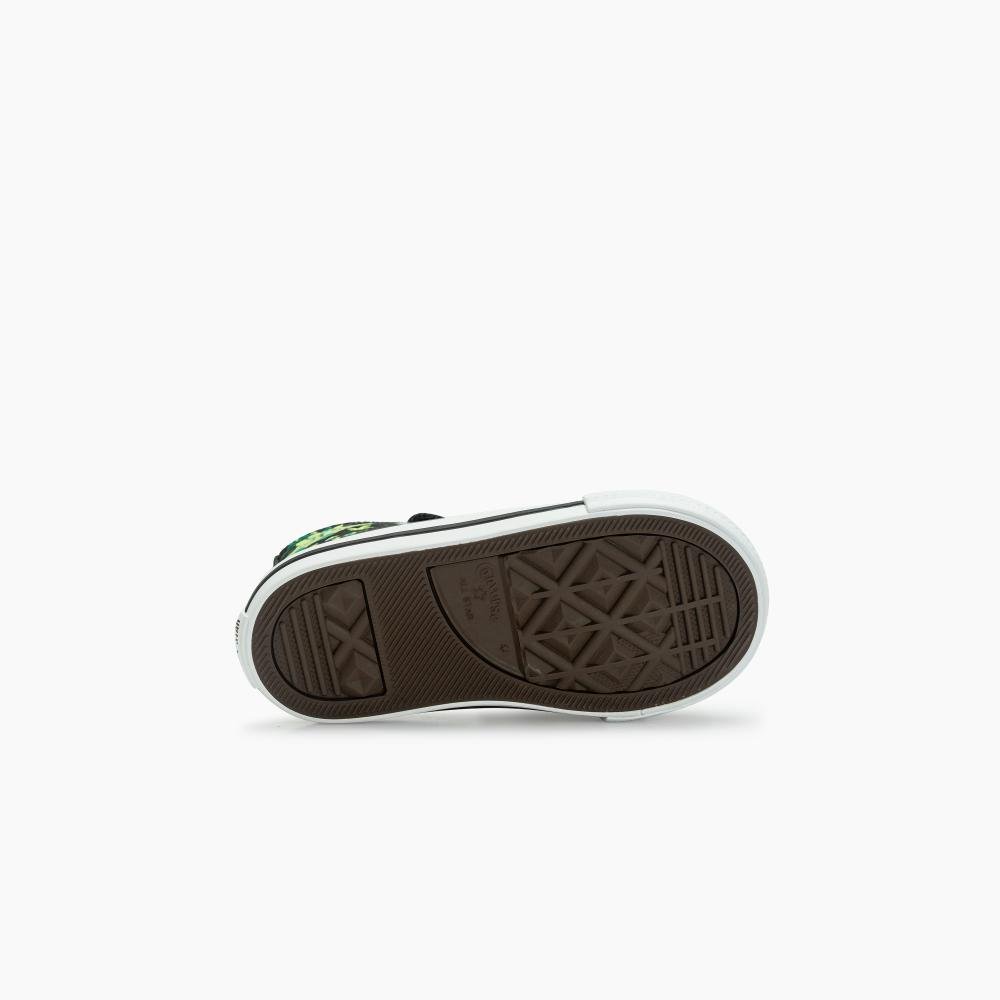 Tênis Criança Chuck Taylor All Star Dino Cano Baixo Preto Preto 6
