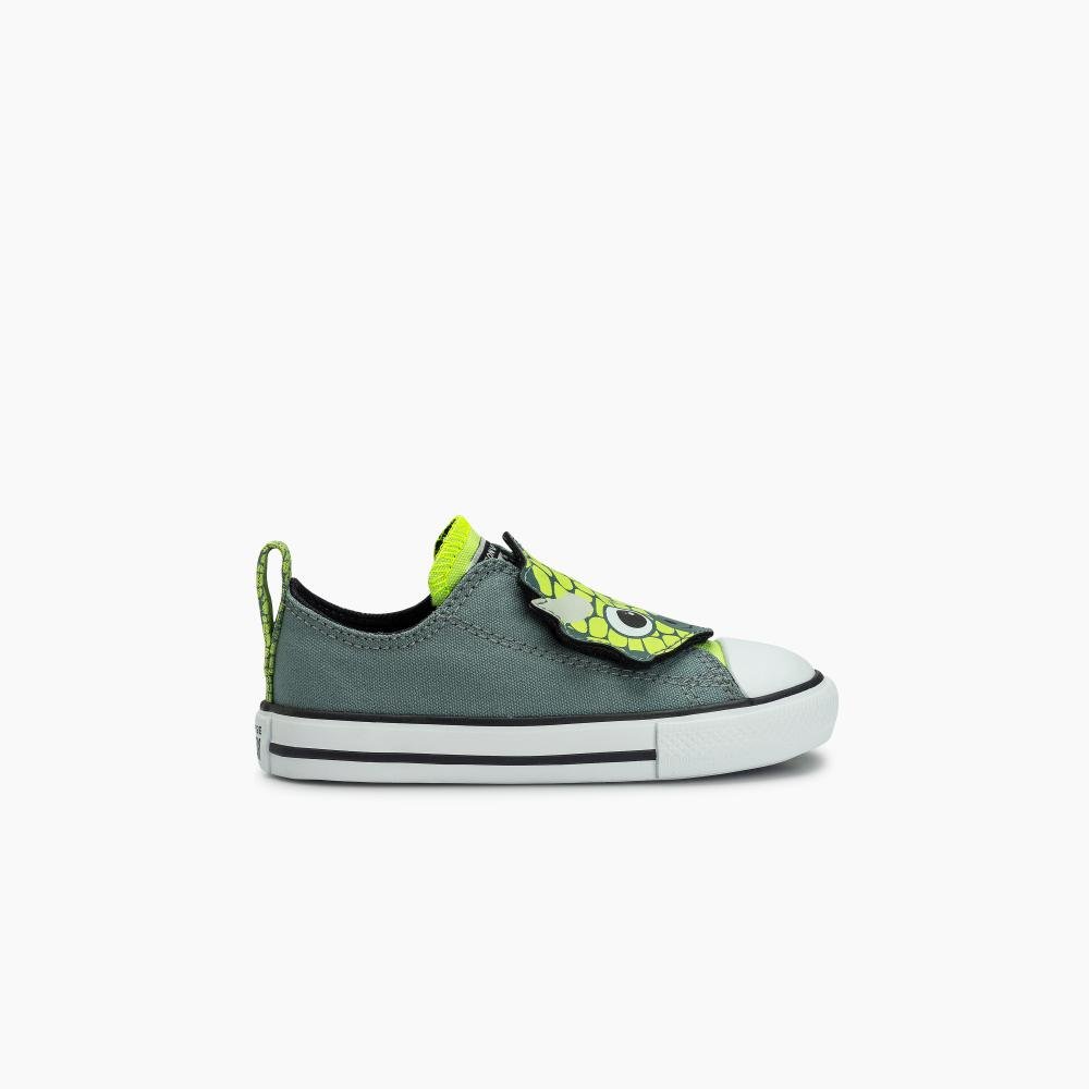 Tênis Criança Chuck Taylor All Star Easy Strap Dino Cinza