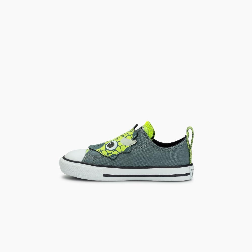 Tênis Criança Chuck Taylor All Star Easy Strap Dino Cinza Cinza Esverdeado 5