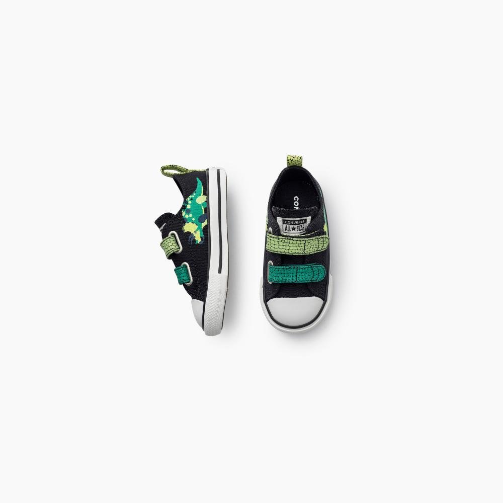 Tênis Criança Chuck Taylor All Star Dino Baixo Preto Preto 4
