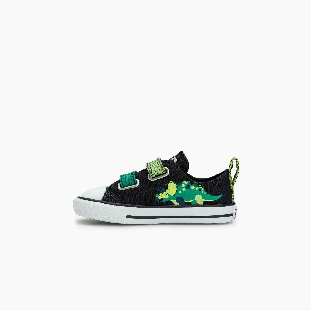 Tênis Criança Chuck Taylor All Star Dino Baixo Preto Preto 5