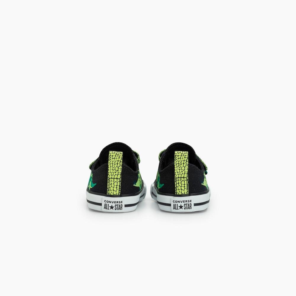 Tênis Criança Chuck Taylor All Star Dino Baixo Preto Preto 7