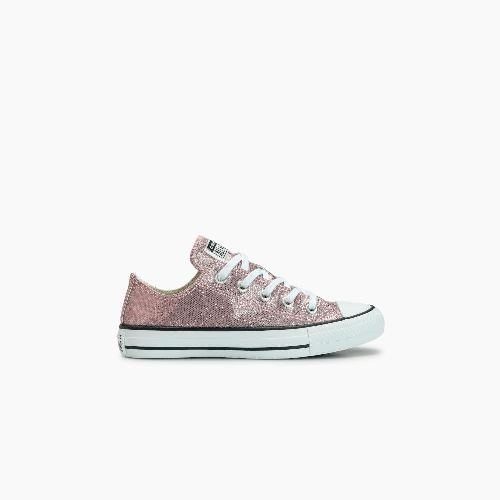 Tênis Chuck Taylor All Star Shine Cano Baixo Rosa
