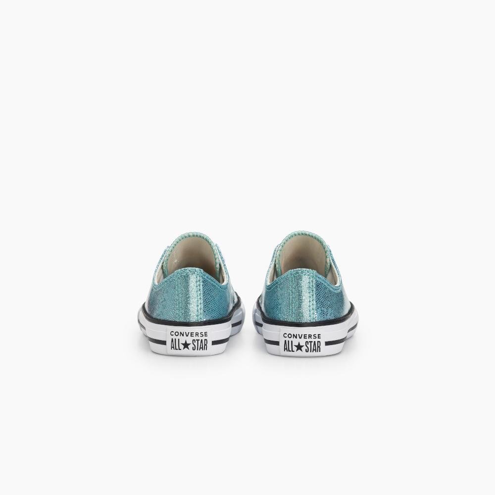 Tênis Juvenil Chuck Taylor All Star Shine Cano Baixo Azul Azul 7