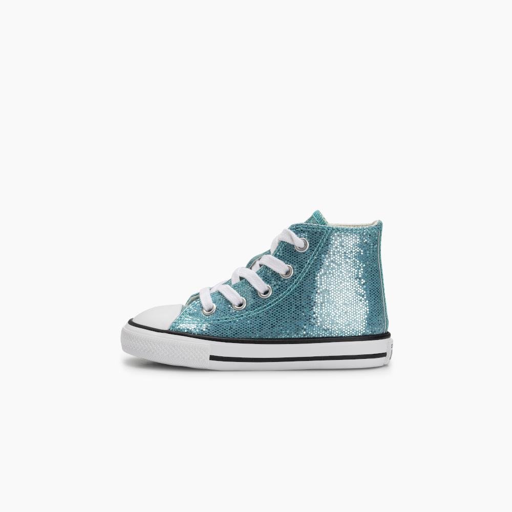 Tênis Criança Chuck Taylor All Star Shine Cano Alto Azul Azul 4
