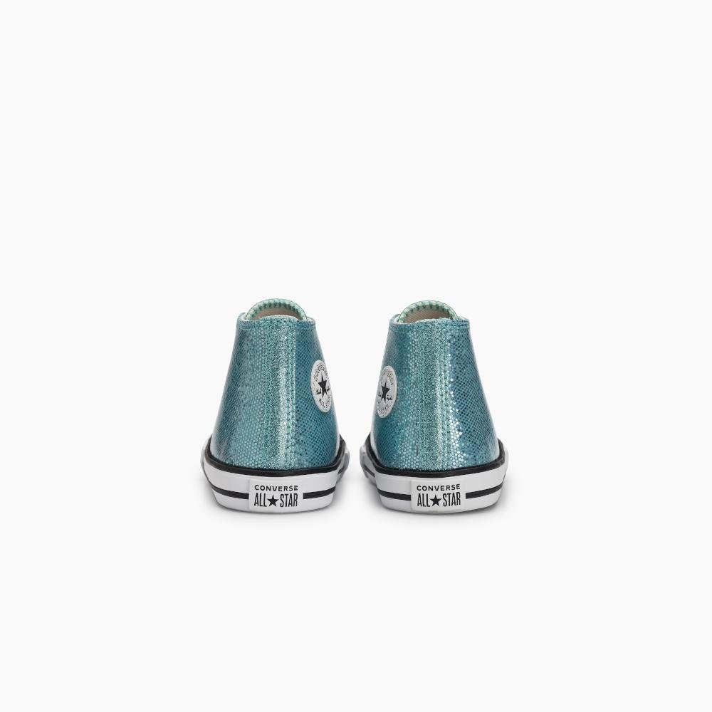Tênis Criança Chuck Taylor All Star Shine Cano Alto Azul Azul 7