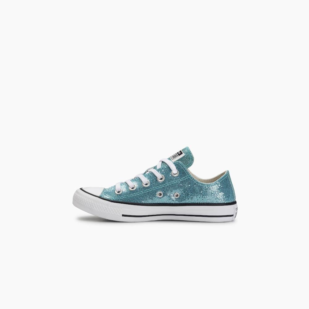 Tênis Chuck Taylor All Star Shine Cano Baixo Azul Azul 4