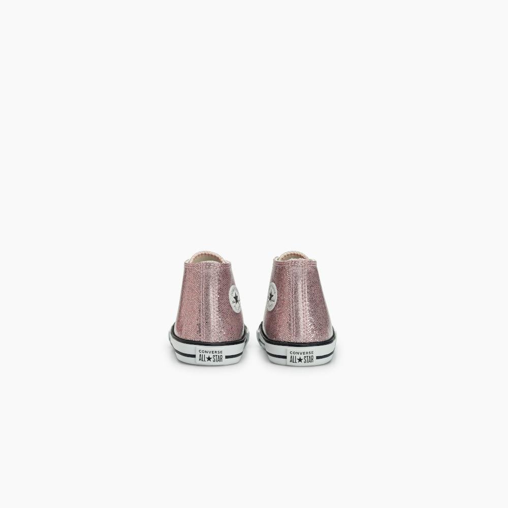 Tênis Criança Chuck Taylor All Star Shine Cano Alto Rosa Rosa 7
