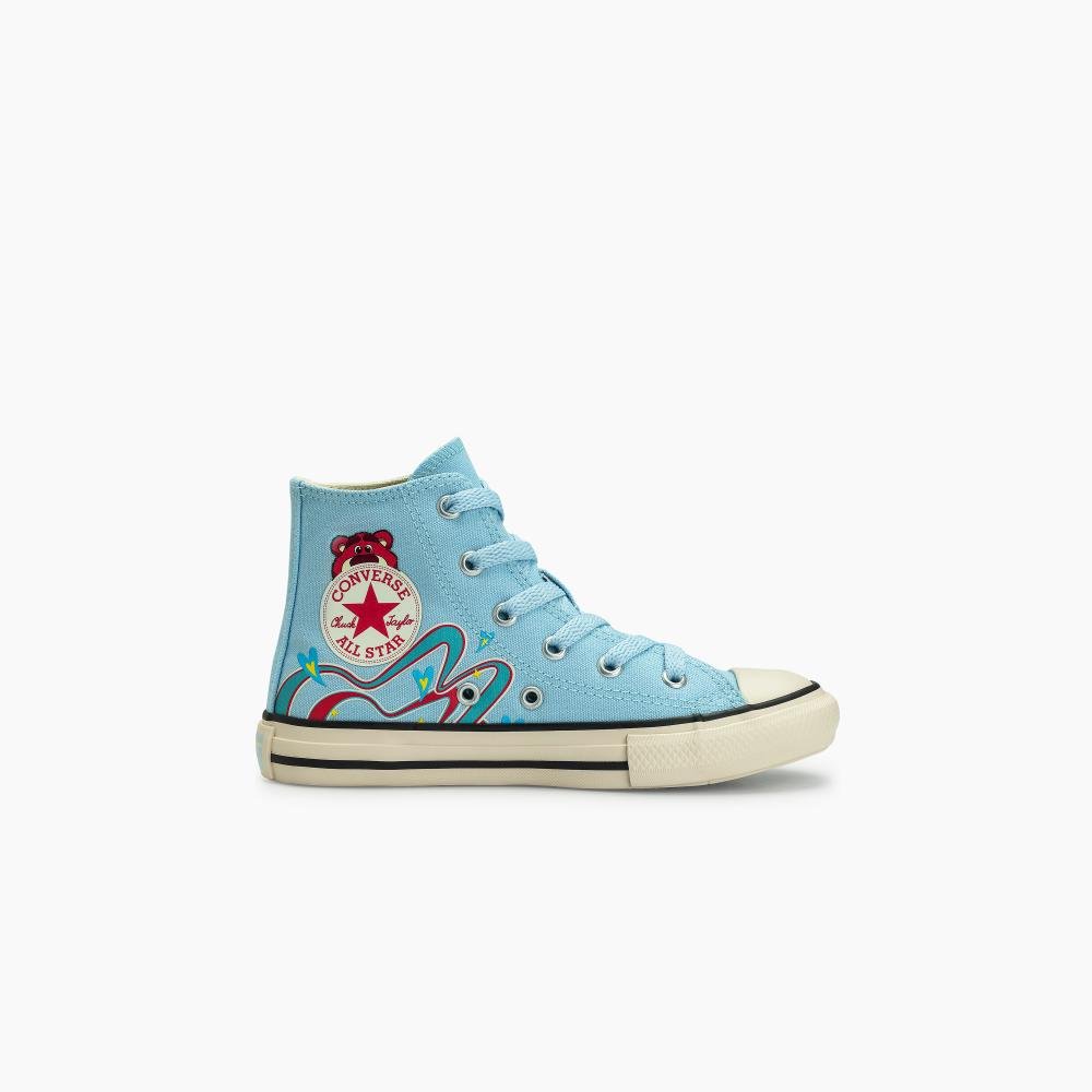 Tênis Juvenil Chuck Taylor All Star Urso Lotso Alto Azul