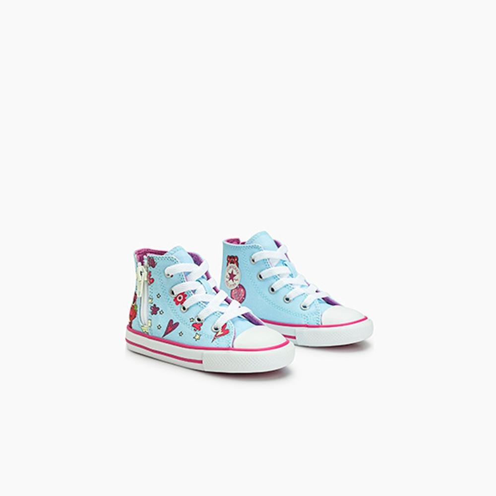 Tênis Criança Chuck Taylor All Star Urso Lotso Alto Azul Azul 4