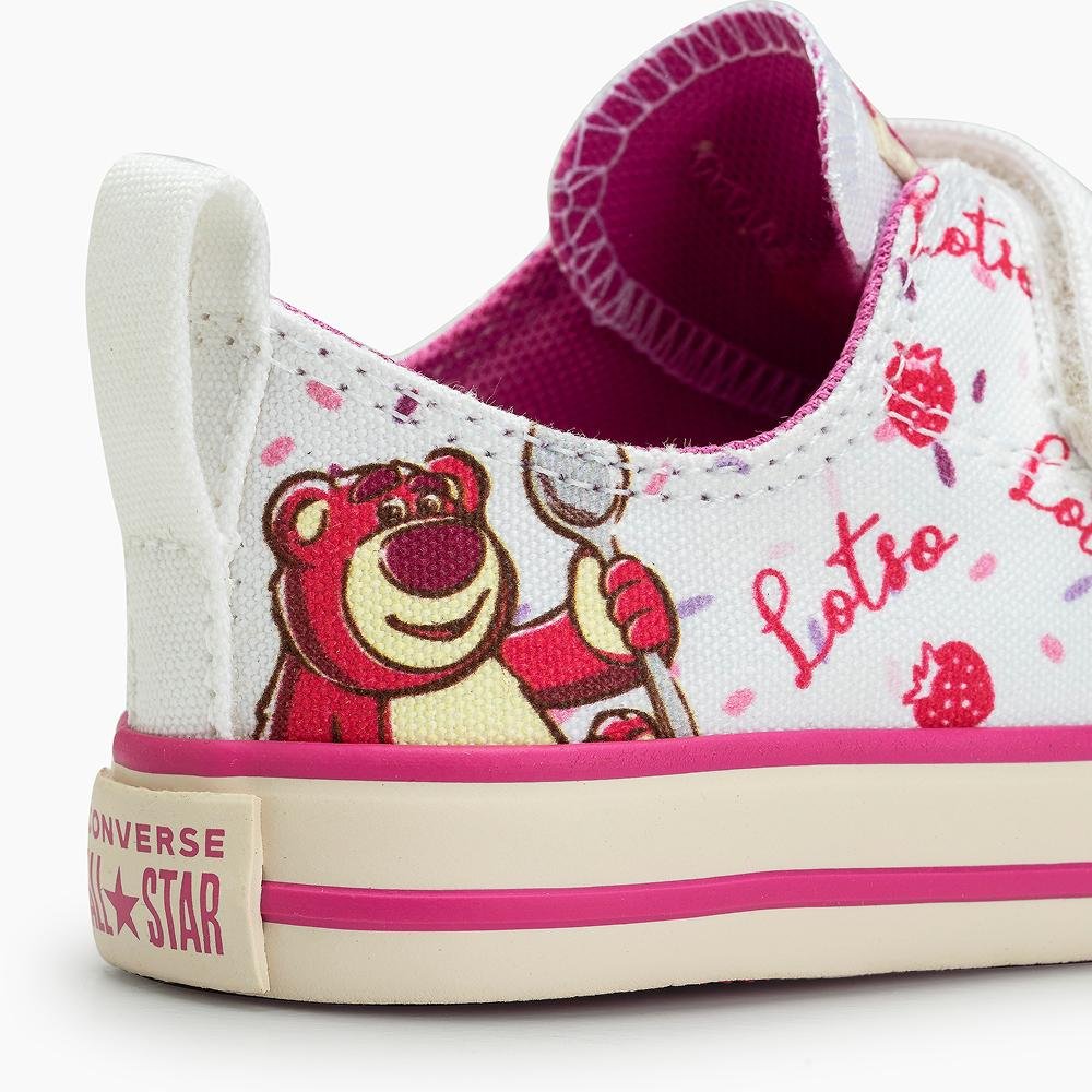 Tênis Criança Chuck Taylor All Star Urso Lotso Baixo Branco Branco 2