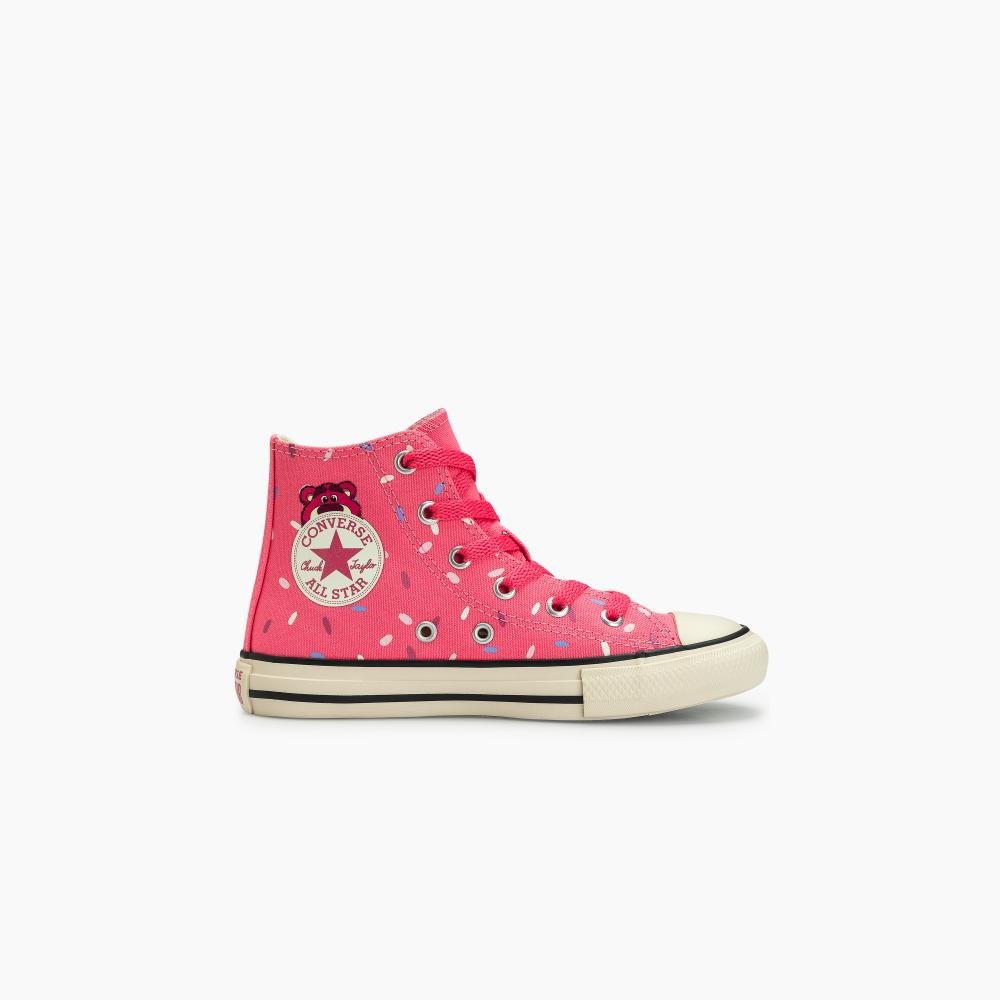 Tênis Juvenil Chuck Taylor All Star Urso Lotso Alto Rosa