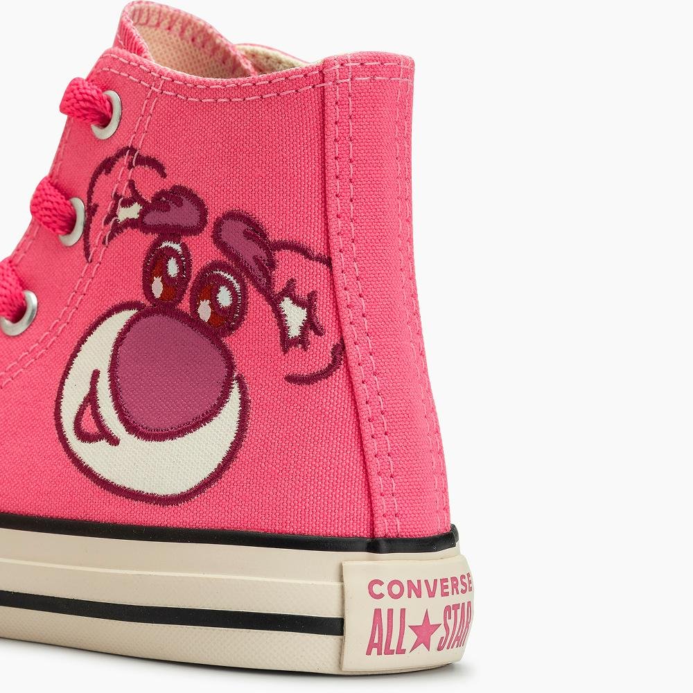 Tênis Juvenil Chuck Taylor All Star Urso Lotso Alto Rosa Rosa 2