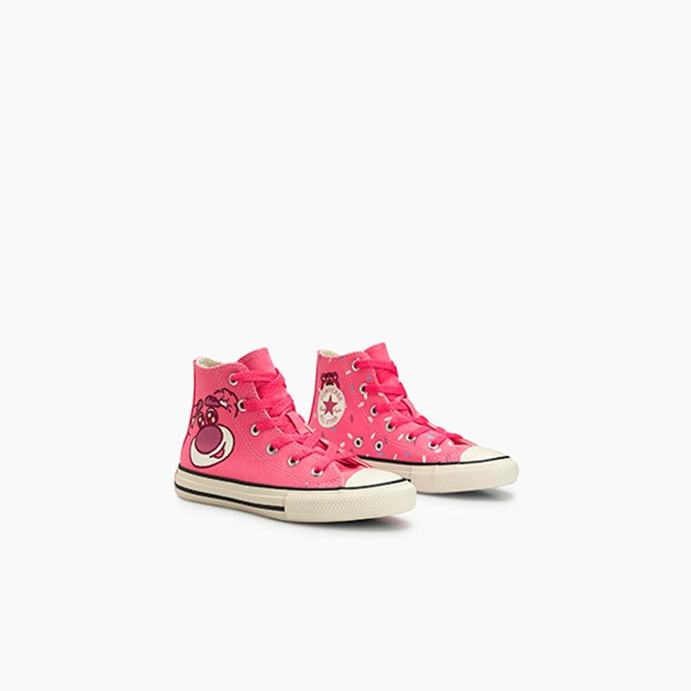 Tênis Juvenil Chuck Taylor All Star Urso Lotso Alto Rosa Rosa 4