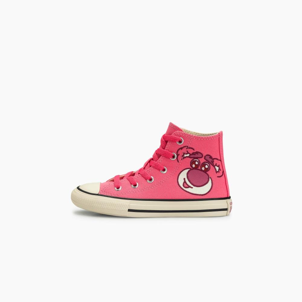 Tênis Juvenil Chuck Taylor All Star Urso Lotso Alto Rosa Rosa 6