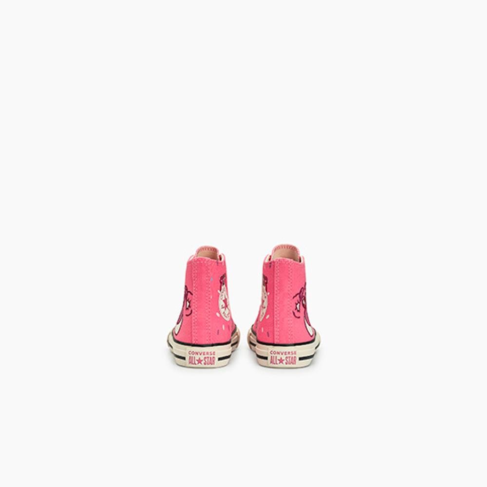 Tênis Juvenil Chuck Taylor All Star Urso Lotso Alto Rosa Rosa 7