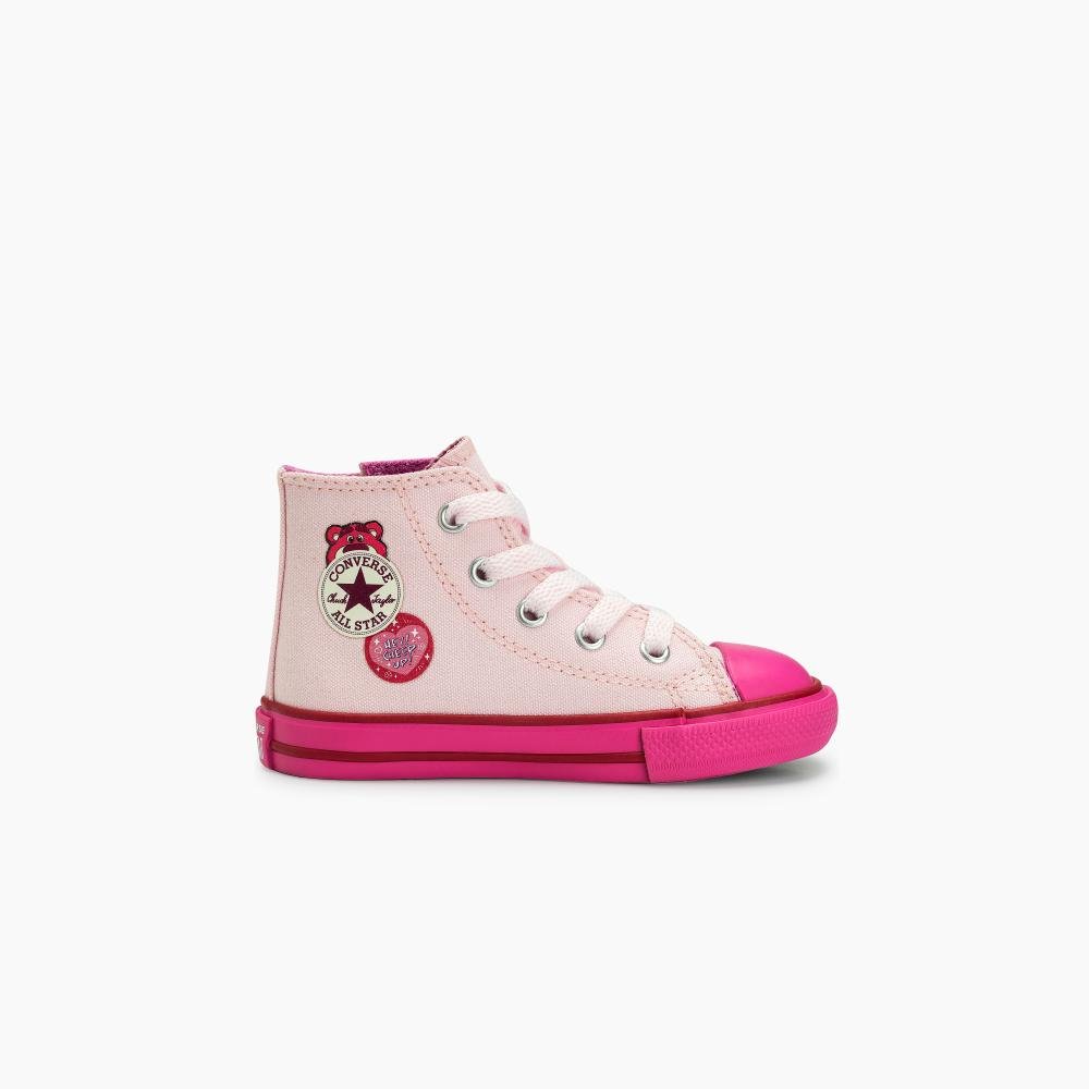 Tênis Criança Chuck Taylor All Star Urso Lotso Alto Rosa