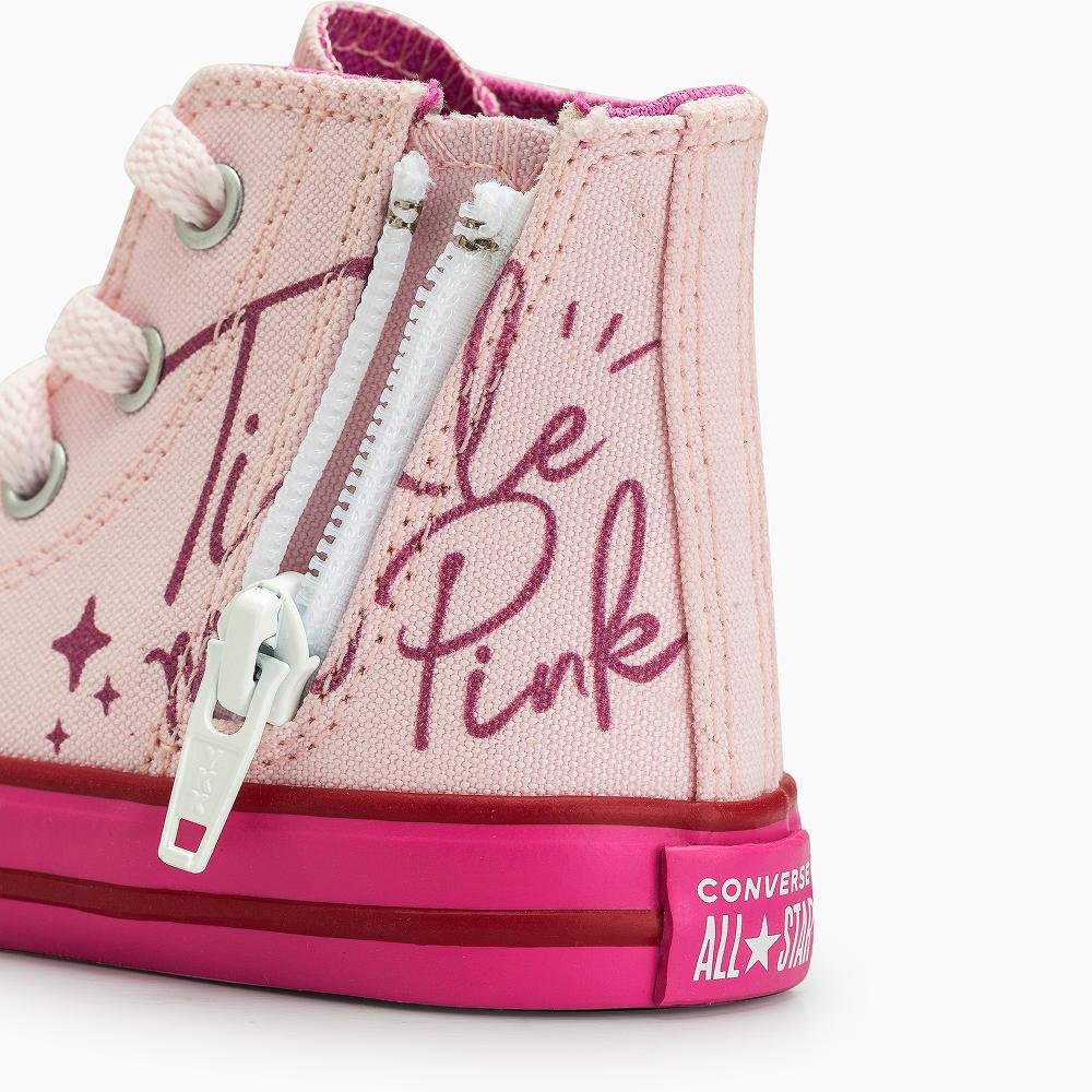 Tênis Criança Chuck Taylor All Star Urso Lotso Alto Rosa Rosa 2
