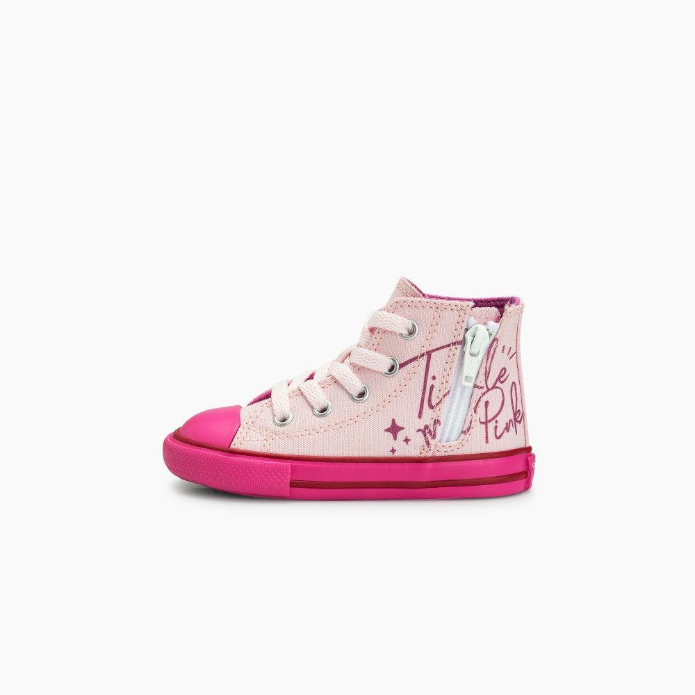 Tênis Criança Chuck Taylor All Star Urso Lotso Alto Rosa Rosa 4