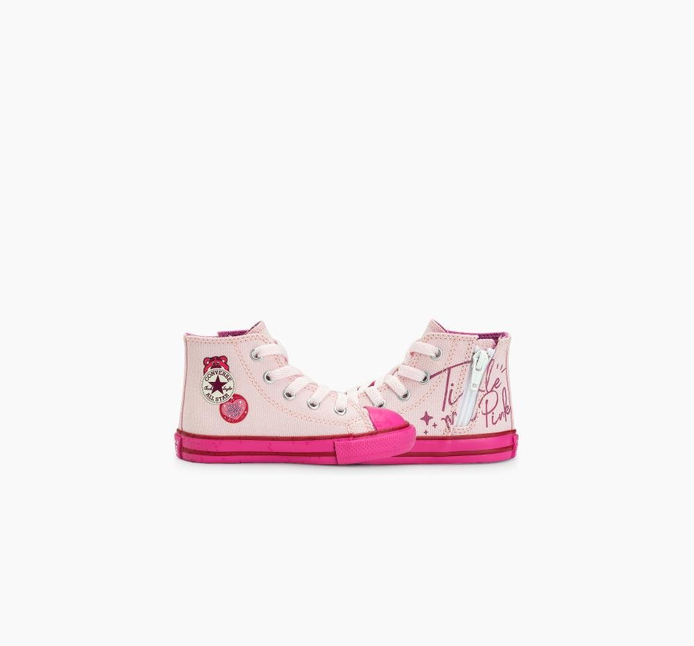 Tênis Criança Chuck Taylor All Star Urso Lotso Alto Rosa Rosa 6