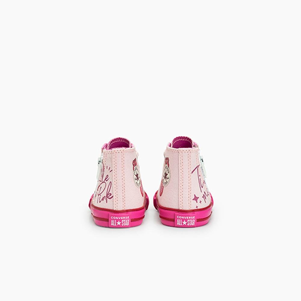 Tênis Criança Chuck Taylor All Star Urso Lotso Alto Rosa Rosa 8