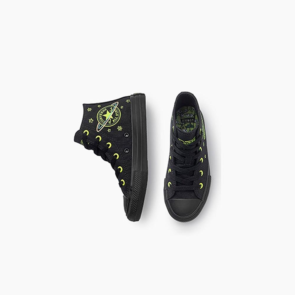 Tênis Juvenil Chuck Taylor All Star Pizza Planet Alto Preto Preto 2