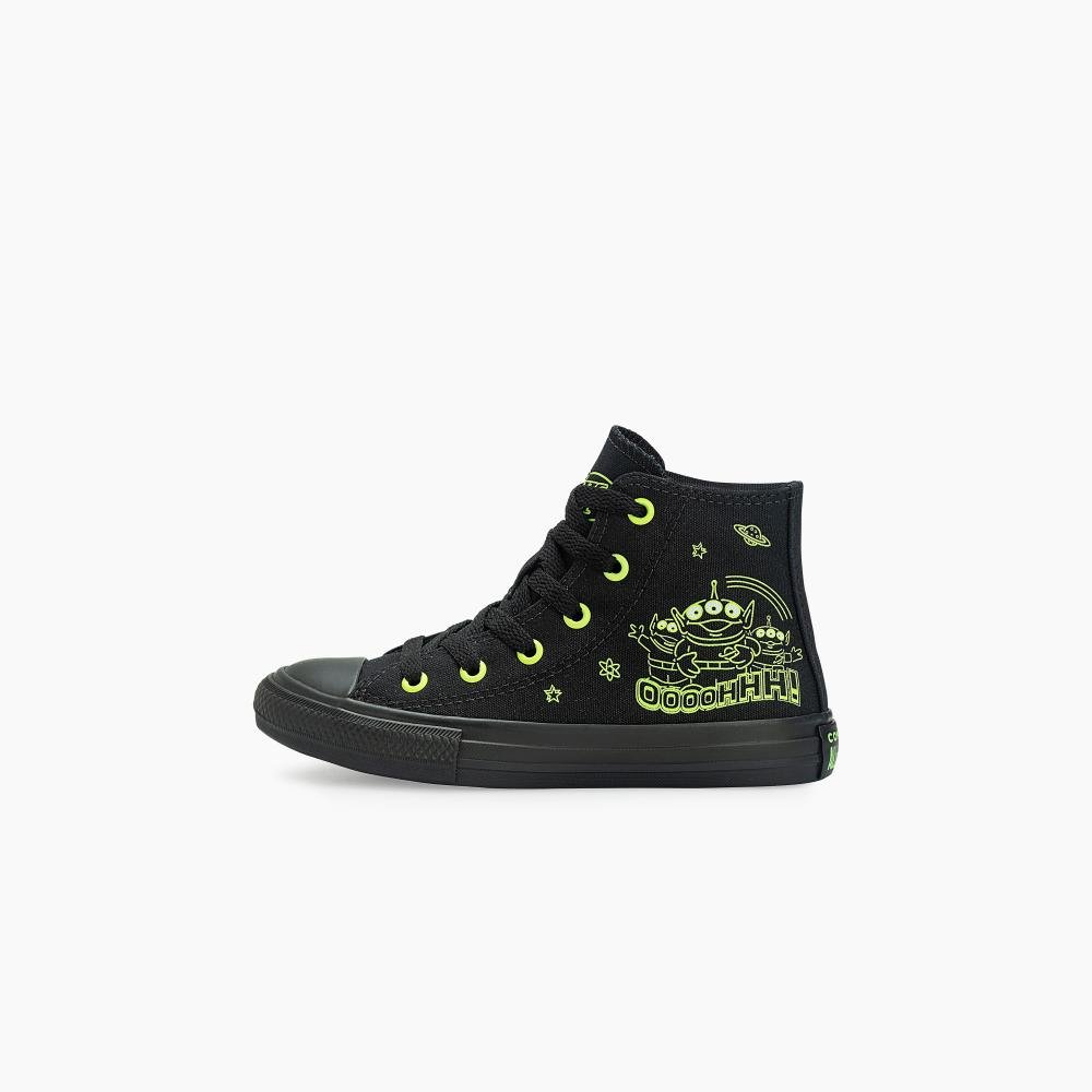 Tênis Juvenil Chuck Taylor All Star Pizza Planet Alto Preto Preto 5