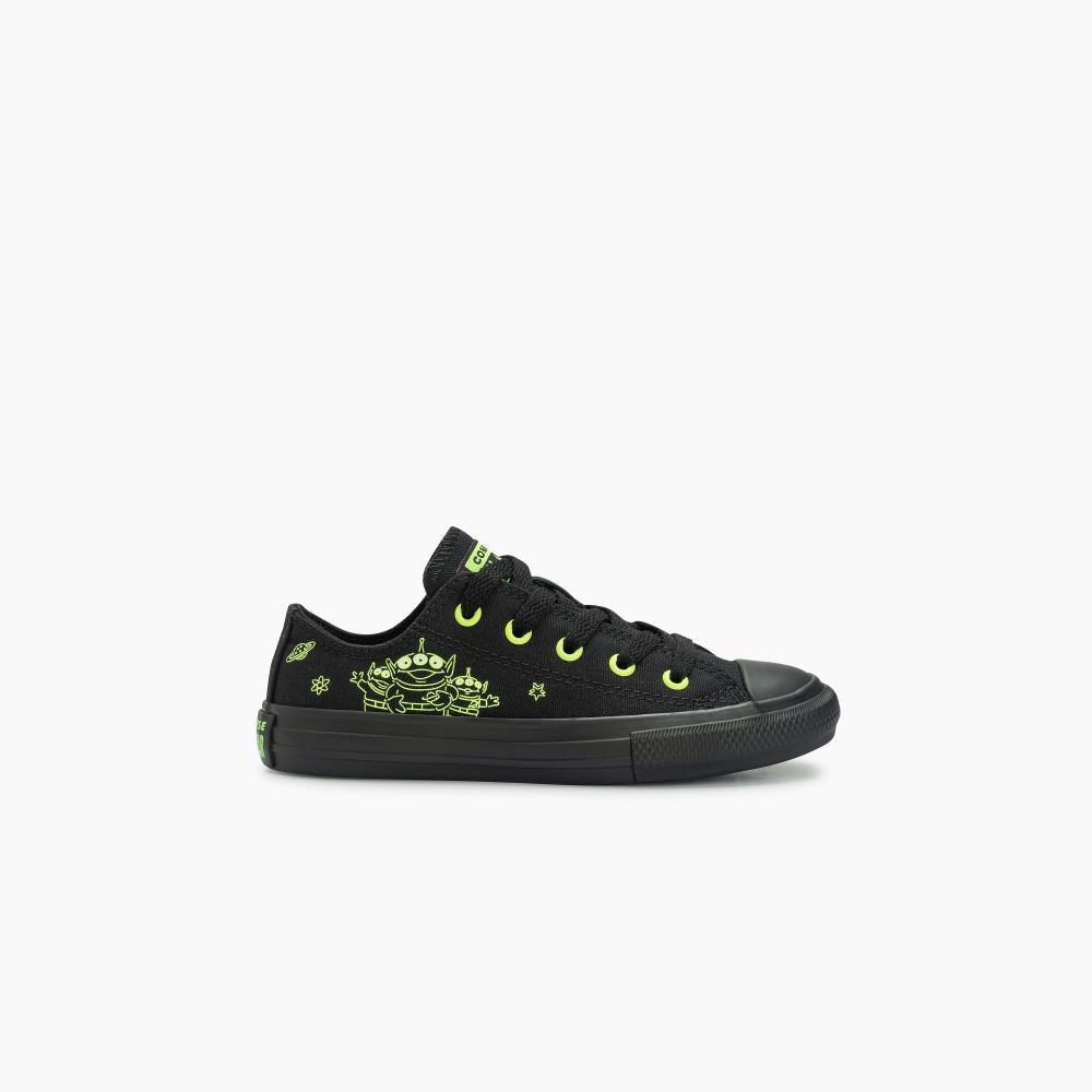Tênis Juvenil Chuck Taylor All Star Pizza Planet Baixo Preto