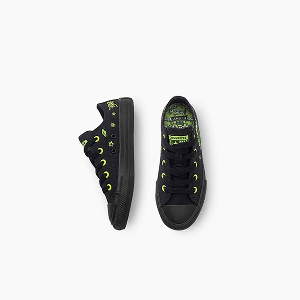 Tênis Juvenil Chuck Taylor All Star Pizza Planet Baixo Preto Preto 2