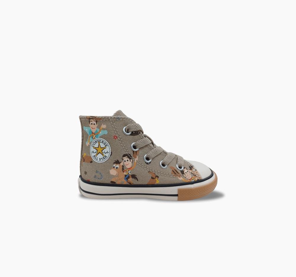 Tênis Criança Chuck Taylor All Star Woody Zíper Alto Bege