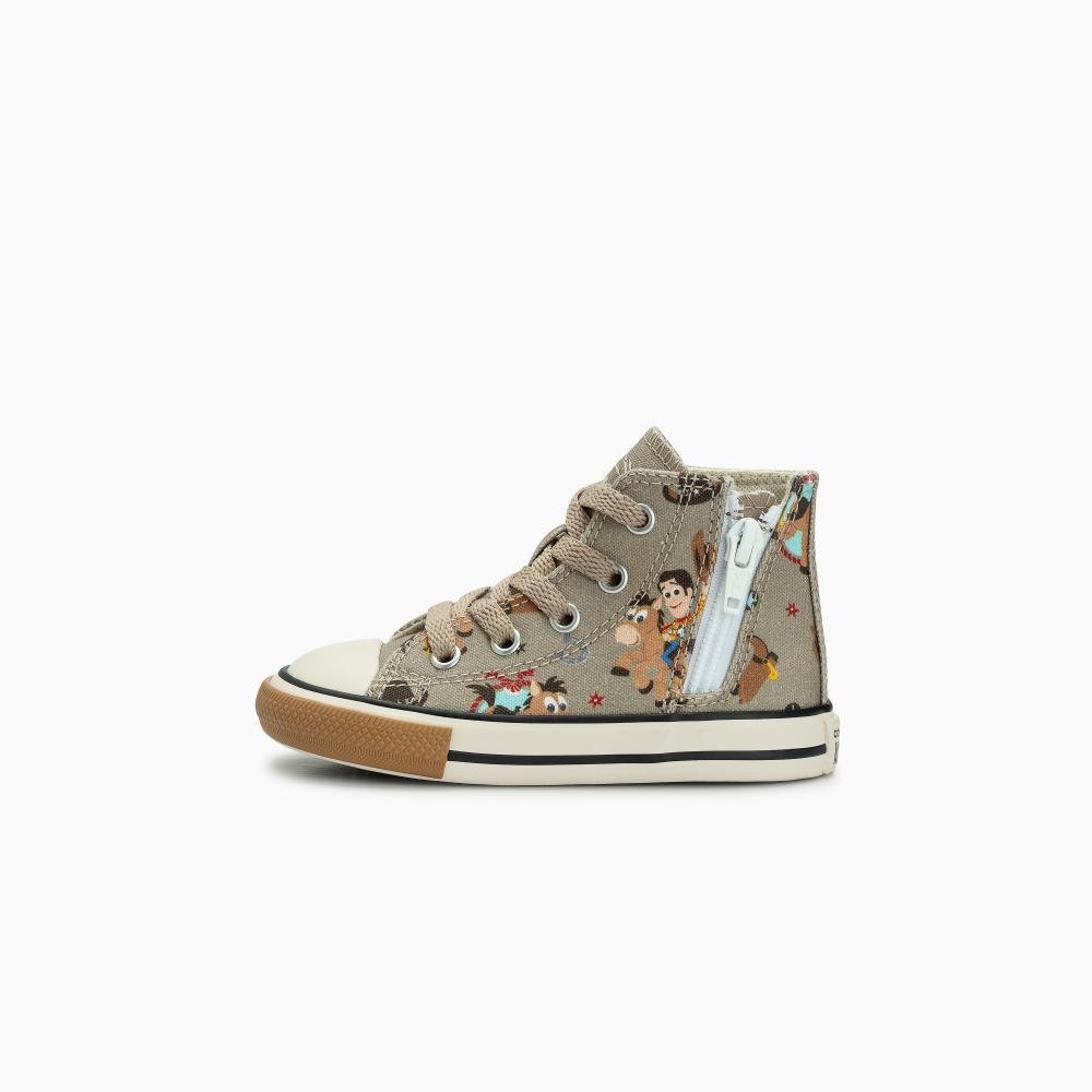 Tênis Criança Chuck Taylor All Star Woody Zíper Alto Bege Bege 6