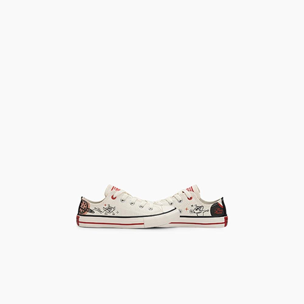 Tênis Juvenil Chuck Taylor All Star Pizza Planet Baixo Bege Bege 5