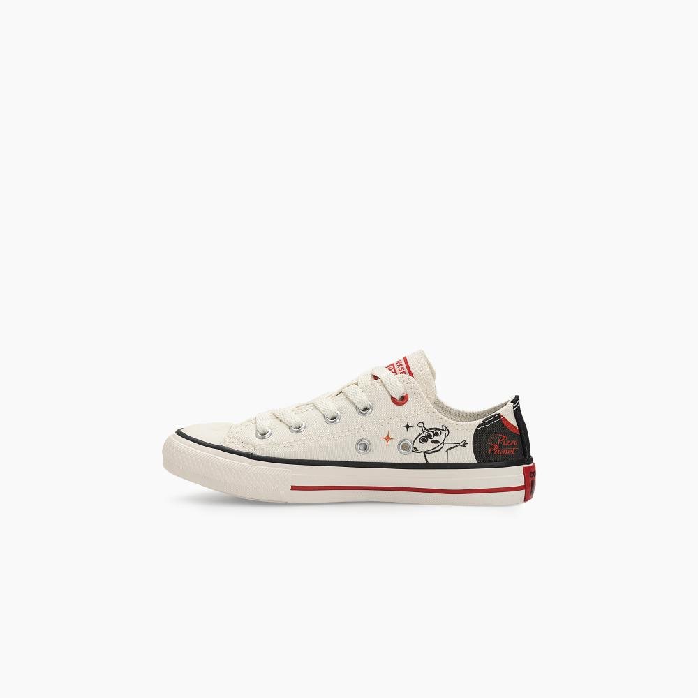 Tênis Juvenil Chuck Taylor All Star Pizza Planet Baixo Bege Bege 6