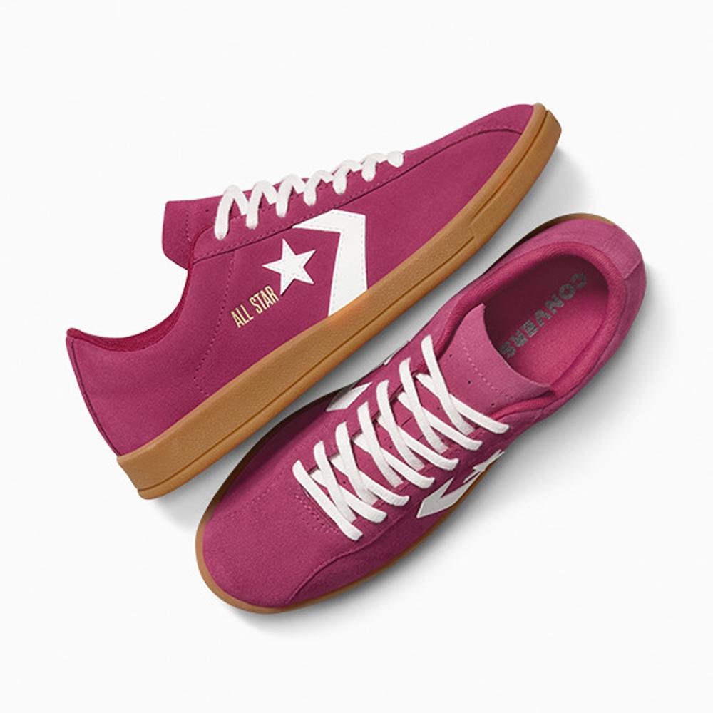 Tênis All Star Classic Trainer Suede Cano Baixo Rosa Rosa 5
