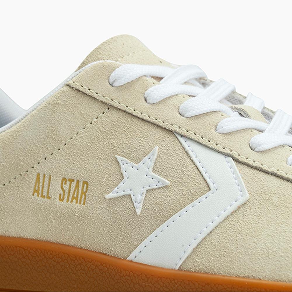 Tênis All Star Classic Trainer Suede Cano Baixo Bege Bege 2