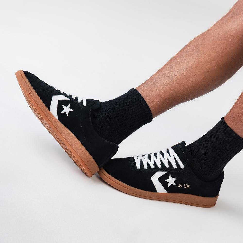 Tênis All Star Classic Trainer Suede Cano Baixo Preto Preto 2