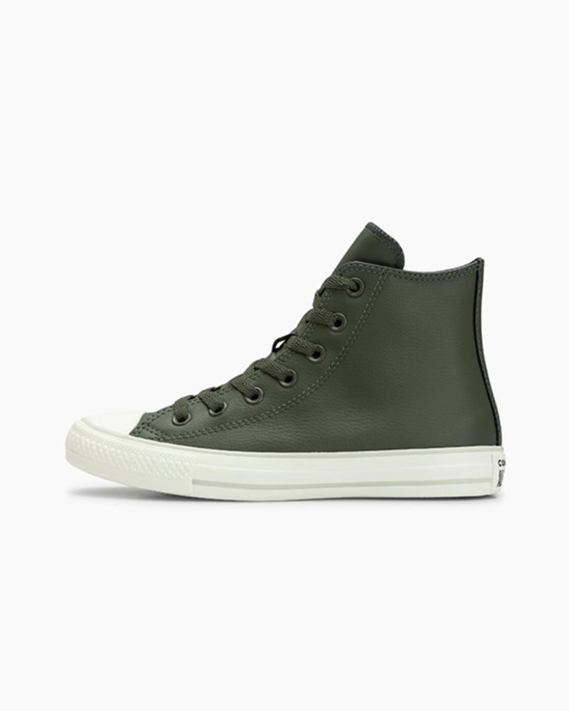 Tênis Chuck Taylor All Star Sintético Cano Alto Verde Verde 5