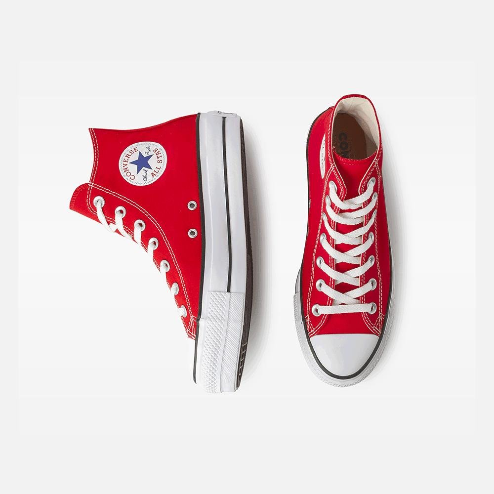Tênis Chuck Taylor All Star Lift Canvas Cano Alto Vermelho Vermelho 2